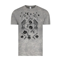 Cloud Rock halloween dancing skeletons Vintage Tee - BarkalooDesign