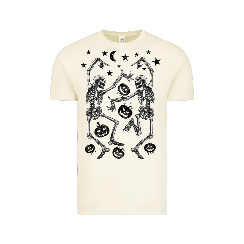 Halloween Dancing Skeletons Vintage Tee by BarkalooDesign | Teevron
