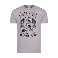 Vintage Zinc halloween dancing skeletons Vintage Tee - BarkalooDesign
