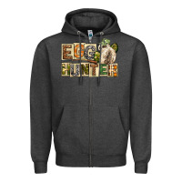 Charcoal Heather Egg Hunter Easter Day Zipper Hoodie - Neo Western
