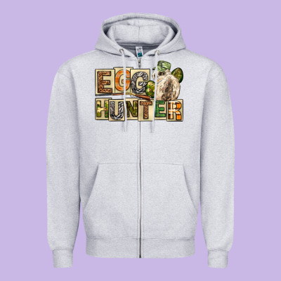 Egg Hunter Easter Day Zipper Hoodie Designed By Neo Western