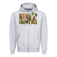 Heather Grey Egg Hunter Easter Day Zipper Hoodie - Neo Western