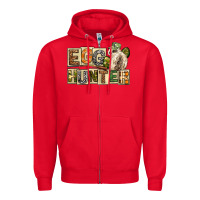 Red Egg Hunter Easter Day Zipper Hoodie - Neo Western