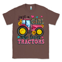 Chestnut just a girl who loves tractors Classic Tee - Zillion Design Studio