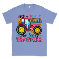 Colony Blue just a girl who loves tractors Classic Tee - Zillion Design Studio