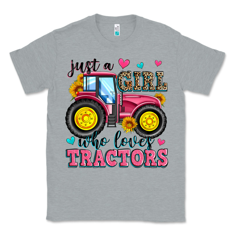 Just A Girl Who Loves Tractors Classic Tee by Zillion Design Studio | Teevron