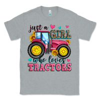 Heather Grey just a girl who loves tractors Classic Tee - Zillion Design Studio