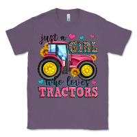 Lavender just a girl who loves tractors Classic Tee - Zillion Design Studio