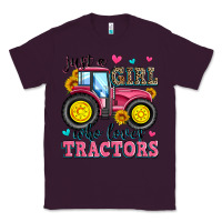 Plum just a girl who loves tractors Classic Tee - Zillion Design Studio