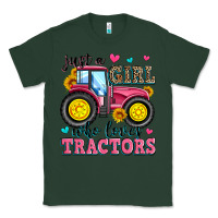 Sports Green just a girl who loves tractors Classic Tee - Zillion Design Studio