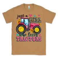 Toasted Coconut just a girl who loves tractors Classic Tee - Zillion Design Studio