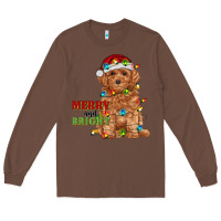 Chestnut merry and bright toy poodle Long Sleeve Tee - RanaPortraitStore