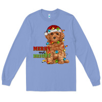 Colony Blue merry and bright toy poodle Long Sleeve Tee - RanaPortraitStore