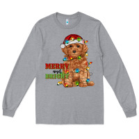 Heather Grey merry and bright toy poodle Long Sleeve Tee - RanaPortraitStore