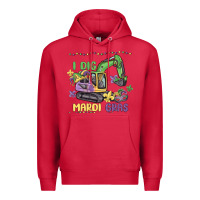 Cardinal i dig mardi gras Premium Hoodie - MaliasSmallBusiness