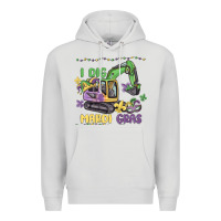 Dove Grey i dig mardi gras Premium Hoodie - MaliasSmallBusiness