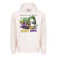 Pale Pink i dig mardi gras Premium Hoodie - MaliasSmallBusiness