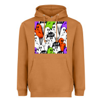 Meerkat boo ghosts seamless pattern Heavyweight Hoodie - BundleAndBundleShop