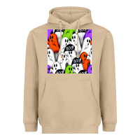 Mushroom boo ghosts seamless pattern Heavyweight Hoodie - BundleAndBundleShop