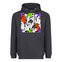 Smoke boo ghosts seamless pattern Heavyweight Hoodie - BundleAndBundleShop