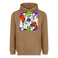 Toasted Coconut boo ghosts seamless pattern Heavyweight Hoodie - BundleAndBundleShop