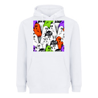 White boo ghosts seamless pattern Heavyweight Hoodie - BundleAndBundleShop