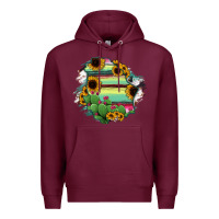 Burgundy Chihuahua State Of Mexico Map Premium Hoodie - RanaPortraitStore