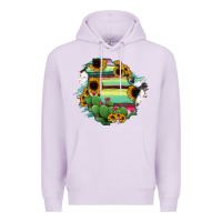Lilac Chihuahua State Of Mexico Map Premium Hoodie - RanaPortraitStore