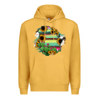 Mustard Chihuahua State Of Mexico Map Premium Hoodie - RanaPortraitStore