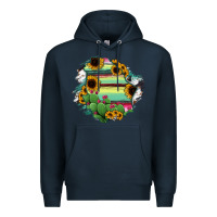 Navy Chihuahua State Of Mexico Map Premium Hoodie - RanaPortraitStore