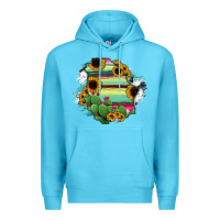 Ocean Blue Chihuahua State Of Mexico Map Premium Hoodie - RanaPortraitStore