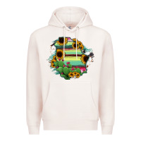 Pale Pink Chihuahua State Of Mexico Map Premium Hoodie - RanaPortraitStore