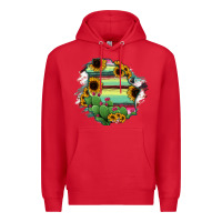 Red Chihuahua State Of Mexico Map Premium Hoodie - RanaPortraitStore