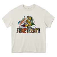 Cream steppin into juneteenth Heavy Core Tee - SublimationCraftShop