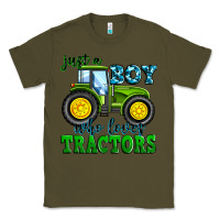 Army Green just a boy who loves tractors Classic Tee - Zillion Design Studio