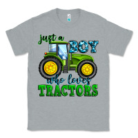 Heather Grey just a boy who loves tractors Classic Tee - Zillion Design Studio