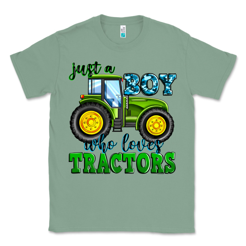 Just A Boy Who Loves Tractors Classic Tee by Zillion Design Studio | Teevron