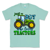 Seafoam just a boy who loves tractors Classic Tee - Zillion Design Studio