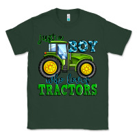 Sports Green just a boy who loves tractors Classic Tee - Zillion Design Studio