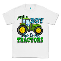 White just a boy who loves tractors Classic Tee - Zillion Design Studio