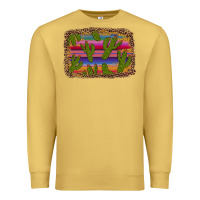 Antique Gold cinco de mayo leopard frame Premium Sweatshirt - Artiststas