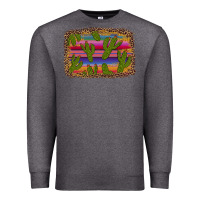 Charcoal Heather cinco de mayo leopard frame Premium Sweatshirt - Artiststas