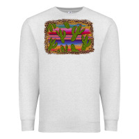 Oatmeal Heather cinco de mayo leopard frame Premium Sweatshirt - Artiststas