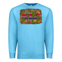 Ocean Blue cinco de mayo leopard frame Premium Sweatshirt - Artiststas