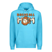Ocean Blue baseball mom Premium Hoodie - MaliasSmallBusiness