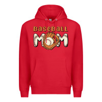 Red baseball mom Premium Hoodie - MaliasSmallBusiness