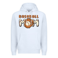 White baseball mom Premium Hoodie - MaliasSmallBusiness