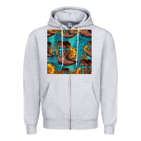 Heather Grey western boots seamless pattern Zipper Hoodie - HRA Design Shop