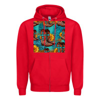 Red western boots seamless pattern Zipper Hoodie - HRA Design Shop