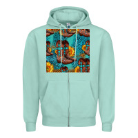 Seafoam western boots seamless pattern Zipper Hoodie - HRA Design Shop